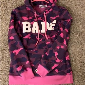 Pink & Purple Bape hoodie